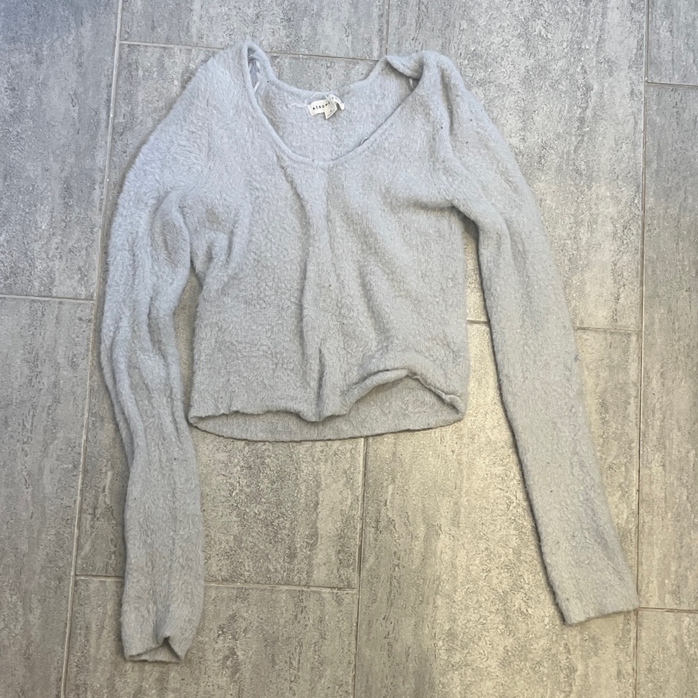 Aeropostale Soft Light Blue Knit Long Sleeve Shirt.
